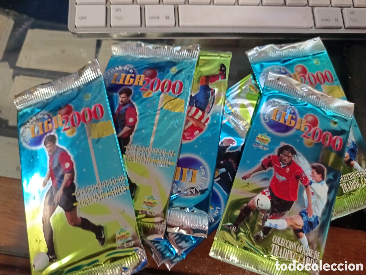 Cromos de f&uacute;tbol: Mundicromo 10 sobres sin abrir temporada 2000