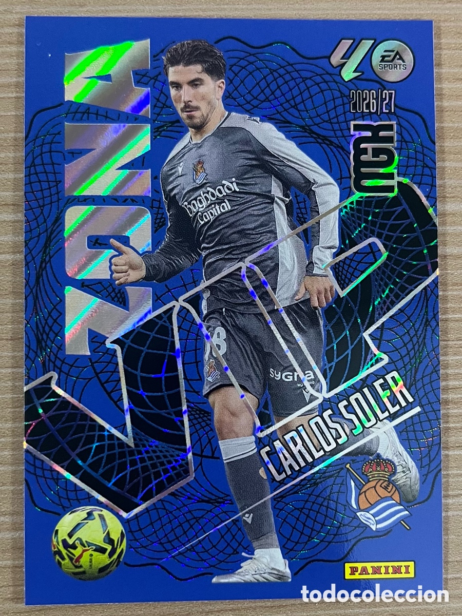 Cromos de f&uacute;tbol: Carlos Soler Zona Vip Megacracks 2026-27 - Real Sociedad