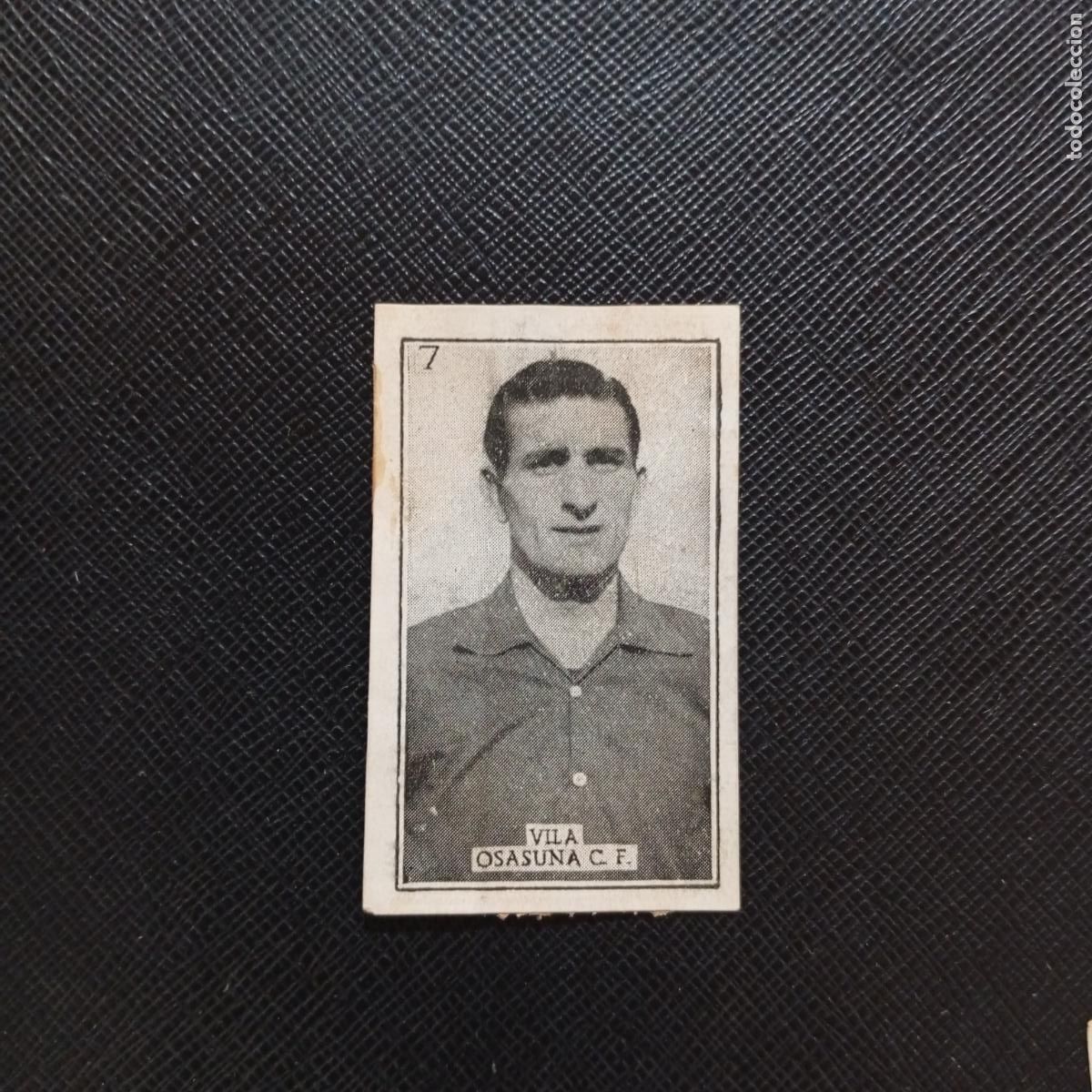 Cromos de f&uacute;tbol: 7 VILA OSASUNA GRAFICAS BRASIL 1956 1957 FUTBOL LIGA 56 57 - DESPEGADO - A174 PG523