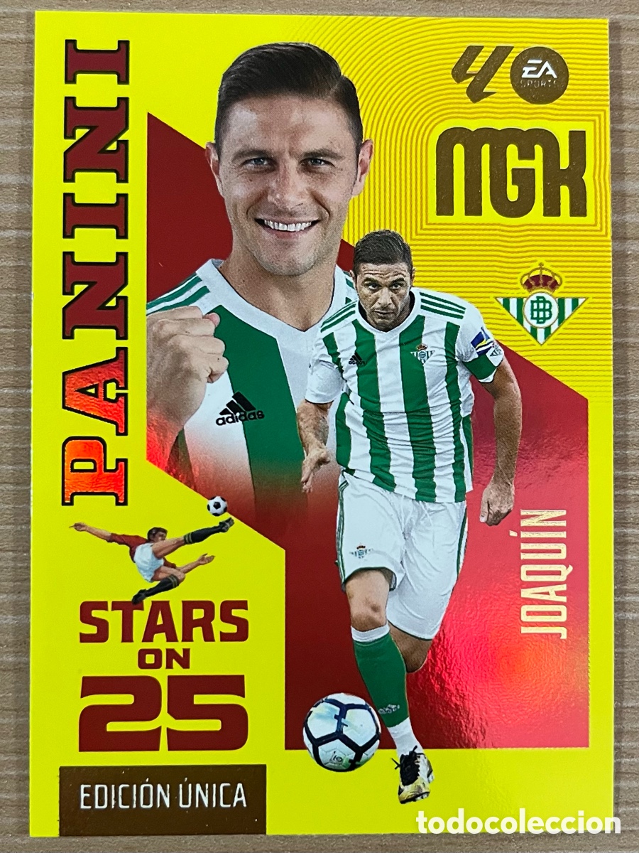 Cromos de f&uacute;tbol: Joaqu&iacute;n Stars on 25 Megacracks 2026-27 - Real Betis