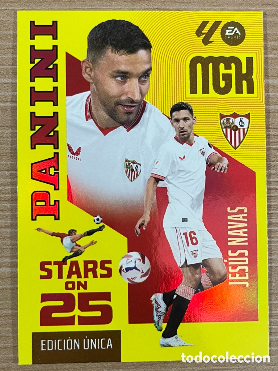 Cromos de f&uacute;tbol: Jes&uacute;s Navas Stars on 25 Megacracks 2026-27 - Sevilla
