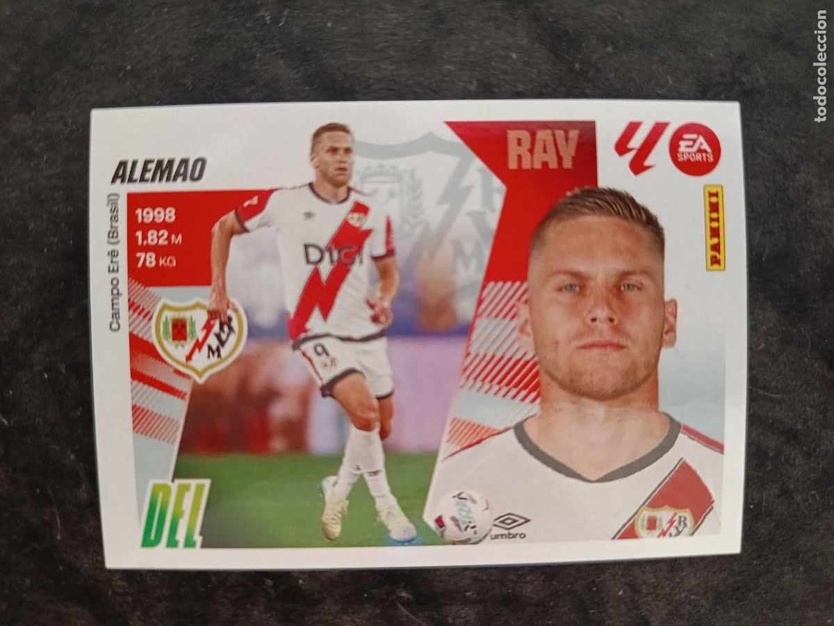 Cromos de f&uacute;tbol: LIGA ESTE 2025-26. #56. ALEMAO &rdquo;&Uacute;LTIMOS FICHAJES&rdquo;. RAYO VALLECANO