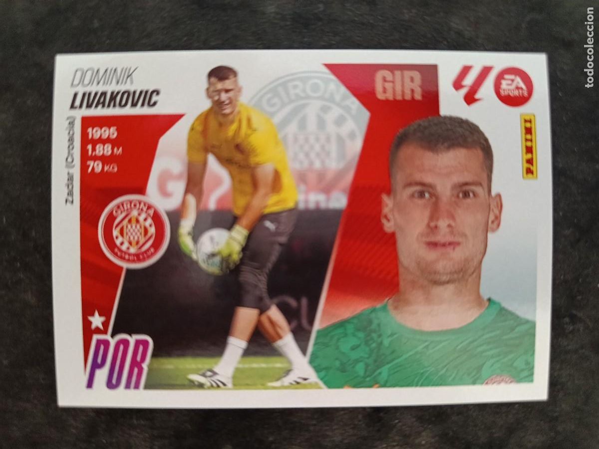 Cromos de f&uacute;tbol: LIGA ESTE 2025-26. #59. LIVAKOVIC &rdquo;&Uacute;LTIMOS FICHAJES&rdquo;. GIRONA FC.