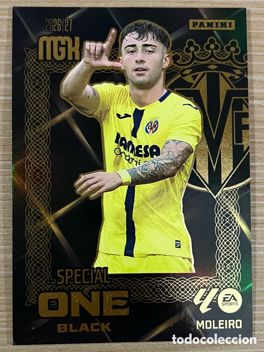 Cromos de f&uacute;tbol: Moleiro Special One Black Megacracks 2026-27 - Villarreal