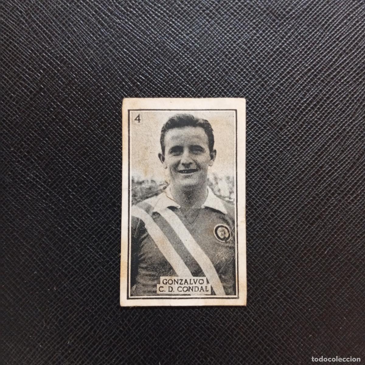 Cromos de f&uacute;tbol: 4 GONZALVO CONDAL GRAFICAS BRASIL 1956 1957 FUTBOL LIGA 56 57 - DESPEGADO - A130 PG55