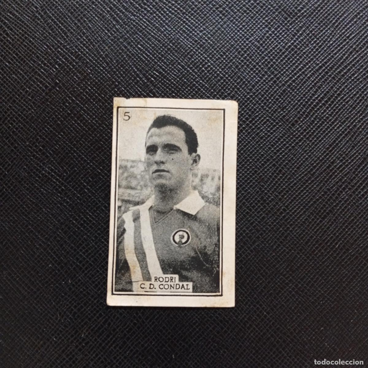 Cromos de f&uacute;tbol: 5 RODRI CONDAL GRAFICAS BRASIL 1956 1957 FUTBOL LIGA 56 57 - DESPEGADO - A130 PG55