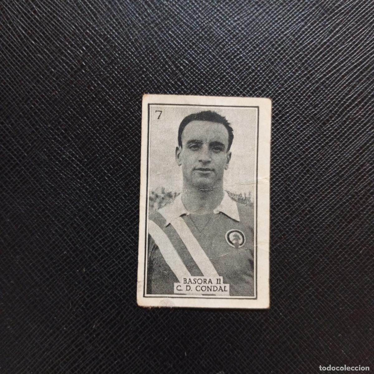 Cromos de f&uacute;tbol: 7 BASORA II CONDAL GRAFICAS BRASIL 1956 1957 FUTBOL LIGA 56 57 - DESPEGADO - A130 PG64