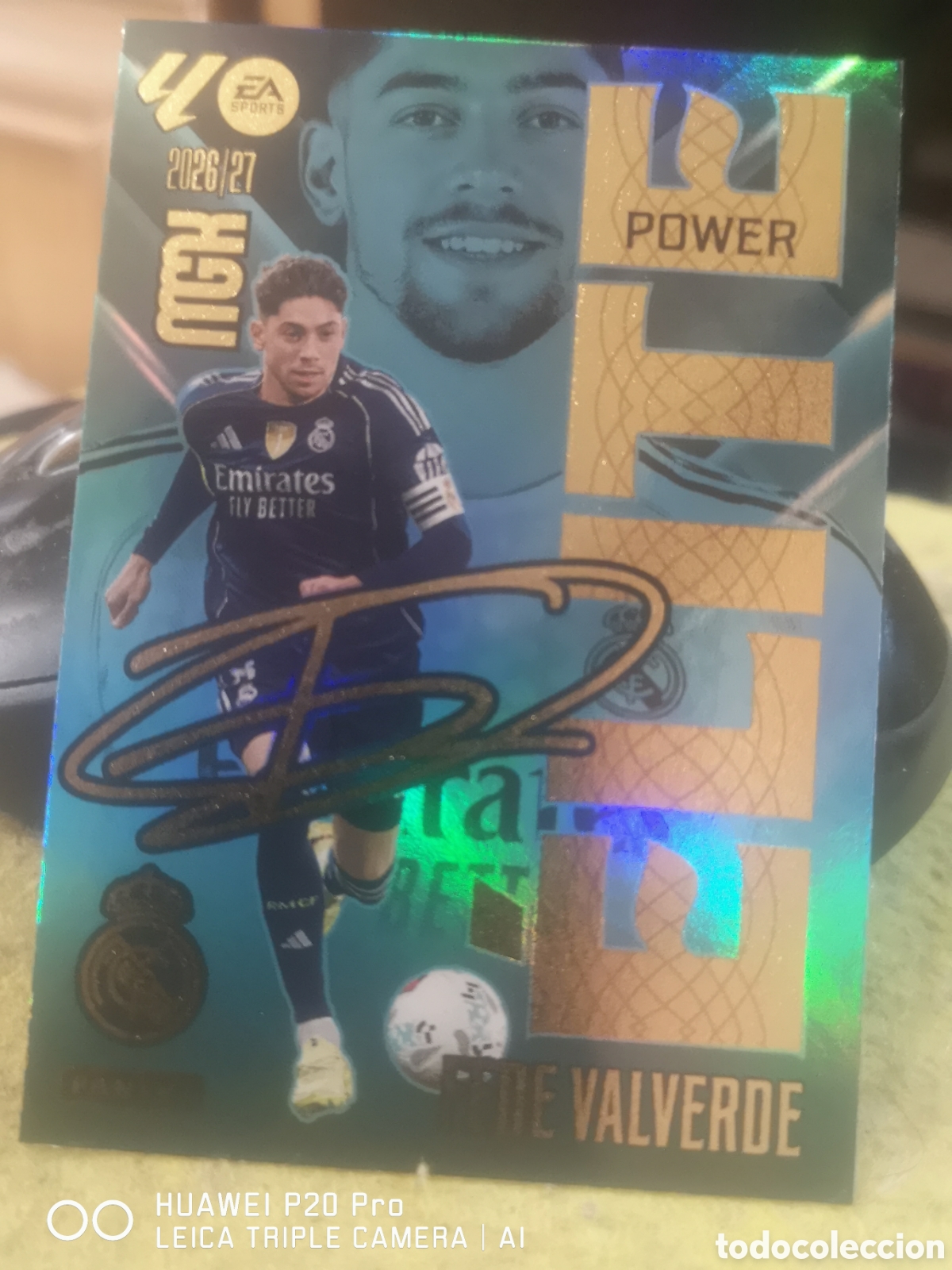 Cromos de f&uacute;tbol: MEGACRACKS 2026 27 ELITE POWER FEDE VALVERDE 5P - REAL MADRID