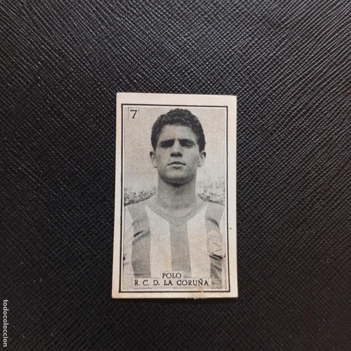 Cromos de f&uacute;tbol: 7 POLO DEPORTIVO CORU&Ntilde;A GRAFICAS BRASIL 1956 1957 FUTBOL LIGA 56 57 - DESPEGADO - A130 PG100