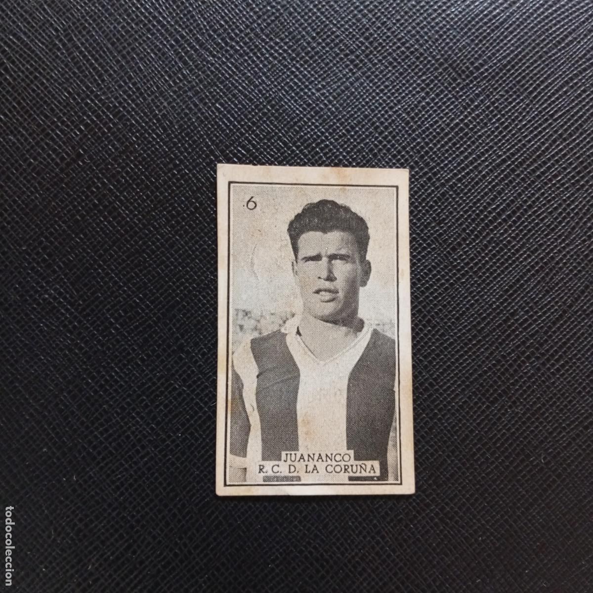 Cromos de f&uacute;tbol: 6 JUANANCO CORU&Ntilde;A GRAFICAS BRASIL 1956 1957 FUTBOL LIGA 56 57 - DESPEGADO - A130 PG109