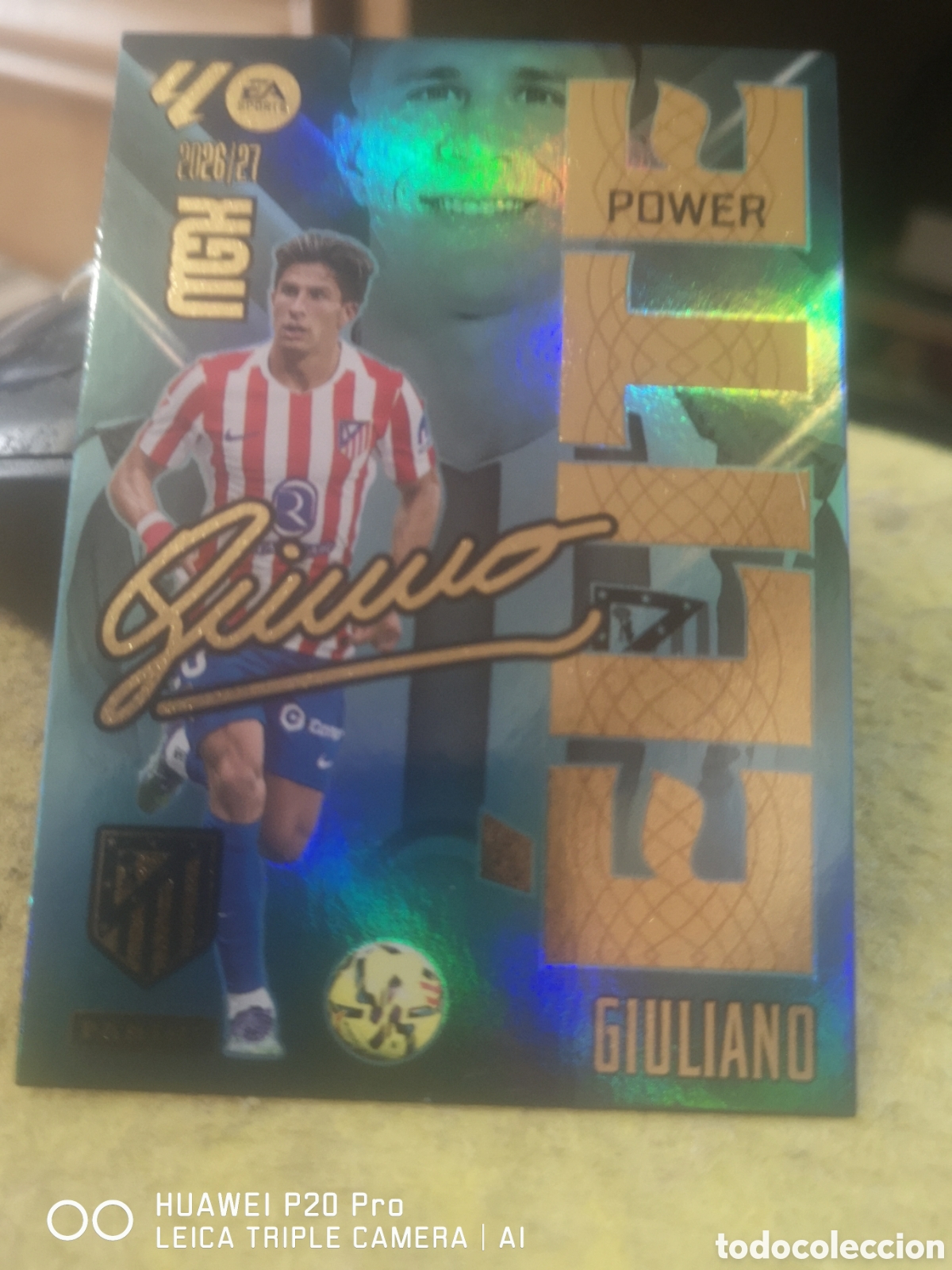 Cromos de f&uacute;tbol: MEGACRACKS 2026 27 ELITE POWER GIULIANO 7P - ATLETICO DE MADRID
