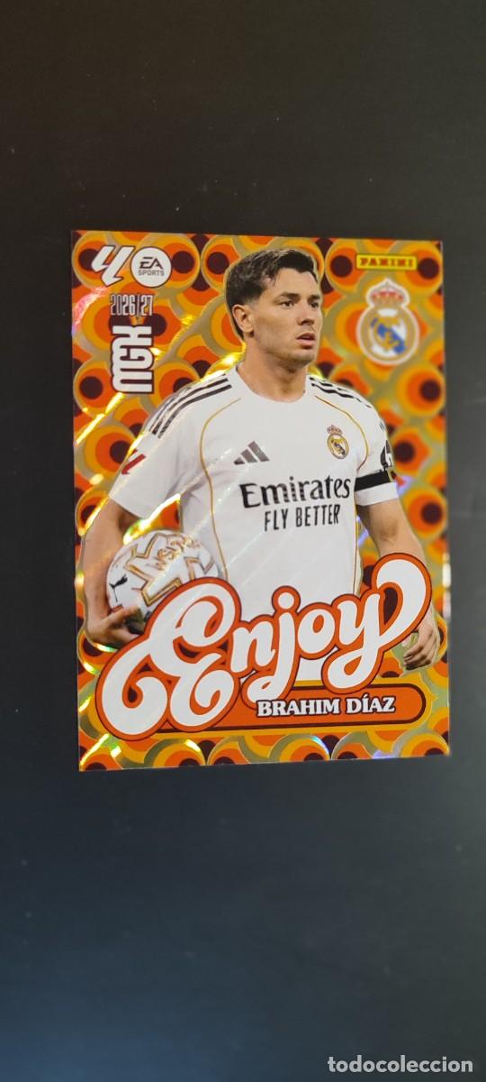 Cromos de f&uacute;tbol: MEGACRACKS 2026/27 CARD ENJOY BRAHIM DIAZ REAL MADRID # 380 PANINI