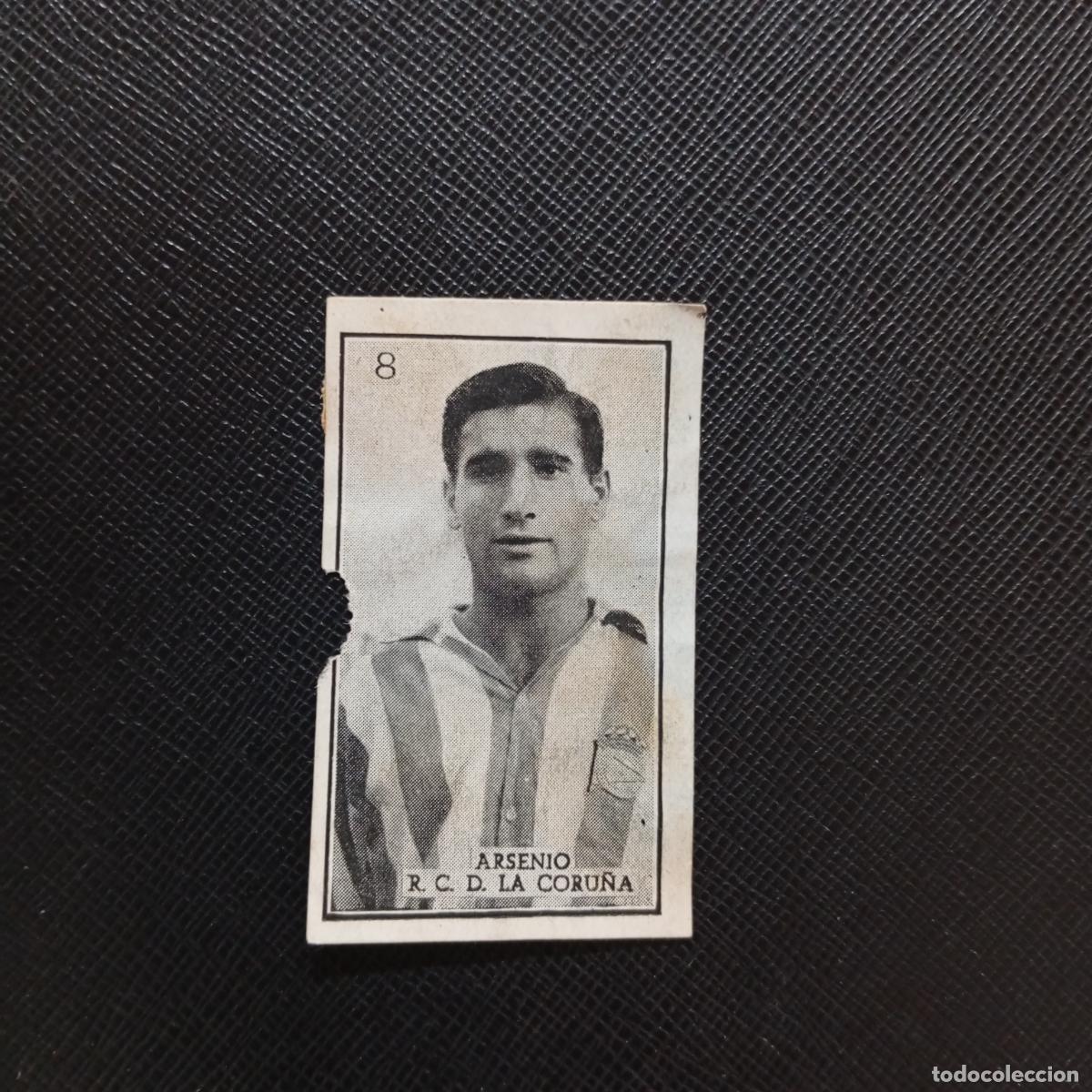 Cromos de f&uacute;tbol: 8 ARSENIO DEPORTIVO CORU&Ntilde;A GRAFICAS BRASIL 1956 1957 FUTBOL LIGA 56 57 - DESPEGADO - A130 PG109