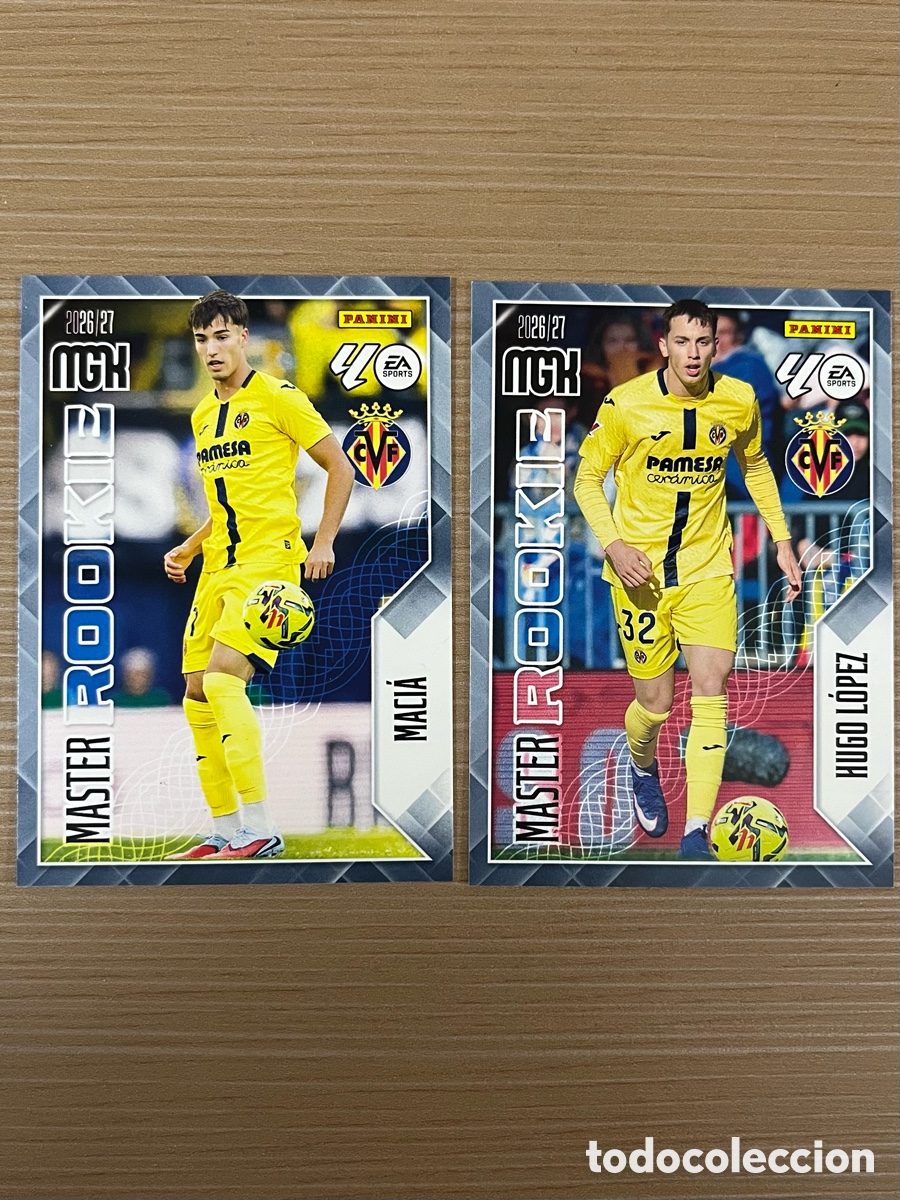 Cromos de f&uacute;tbol: Lote Master Rookies Villarreal Megacracks 2026-27