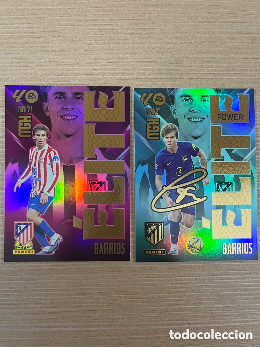 Cromos de f&uacute;tbol: Lote Pablo Barrios Elites Megacracks 2026-27 - Atl&eacute;tico de Madrid