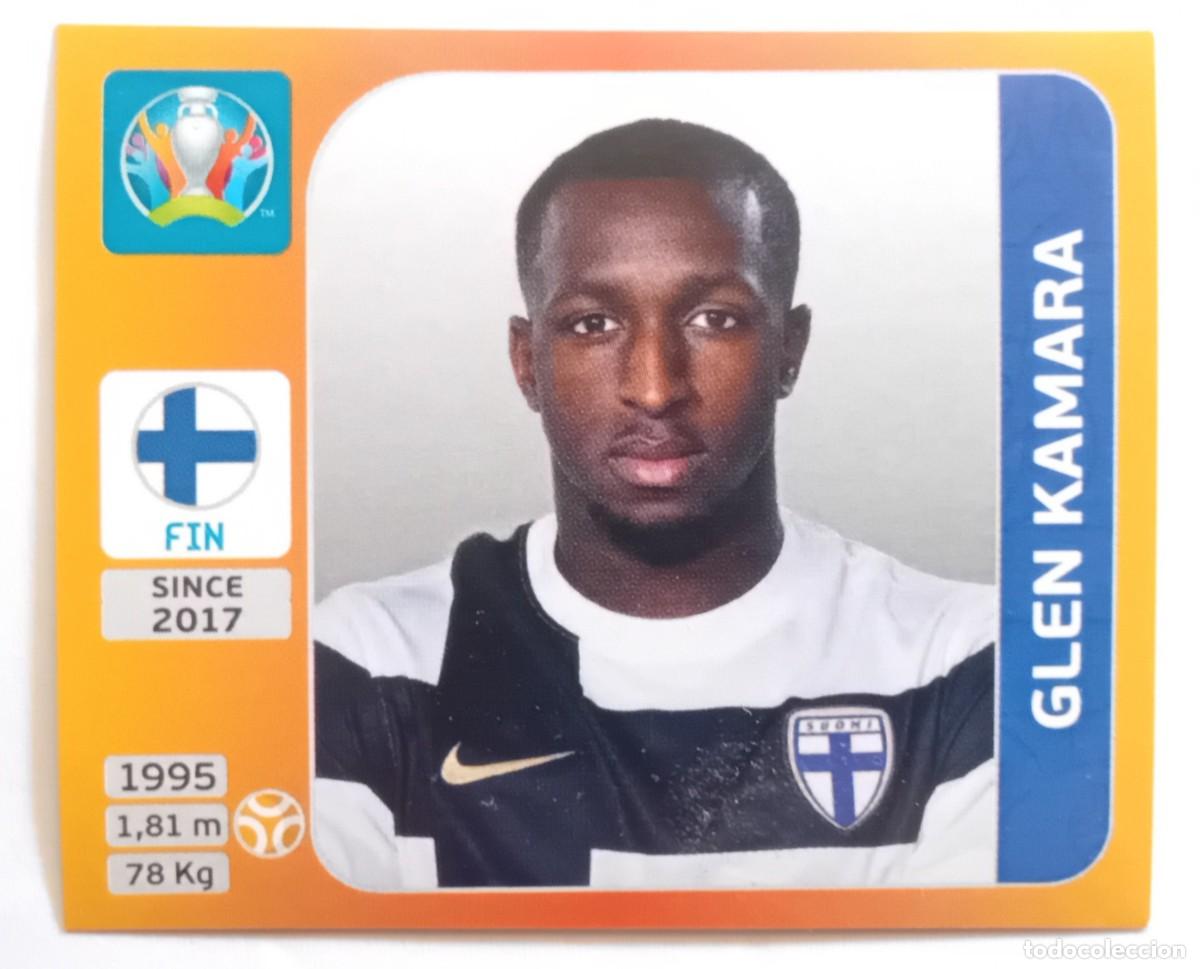Cromos de f&uacute;tbol: Figurina Eurocopa 20 Cromo Panini Uefa Euro 2020 Tournament Glenn Kamara Finland n 187