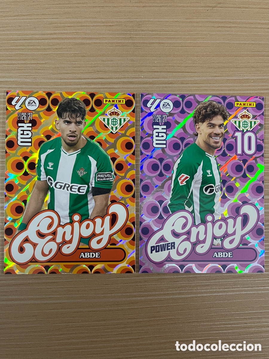 Cromos de f&uacute;tbol: Lote Abde Enjoy Megacracks 2026-27 - Real Betis