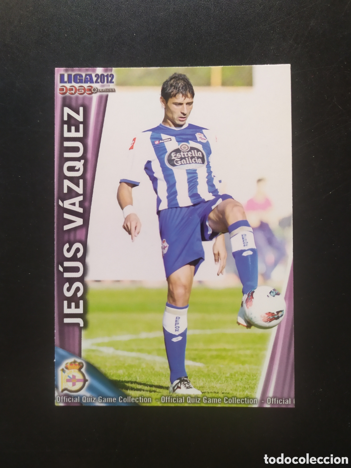 Football Stickers: Mundicromo fichas Liga 2011 2012 11 12 Jes&uacute;s V&aacute;zquez n&deg; 721 Deportivo Coru&ntilde;a