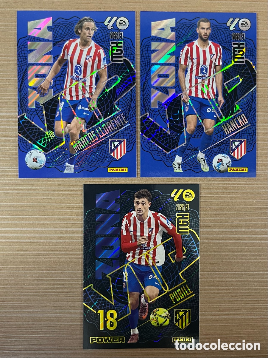 Cromos de f&uacute;tbol: Lote Zona Vip Atl&eacute;tico de Madrid Megacracks 2026-27