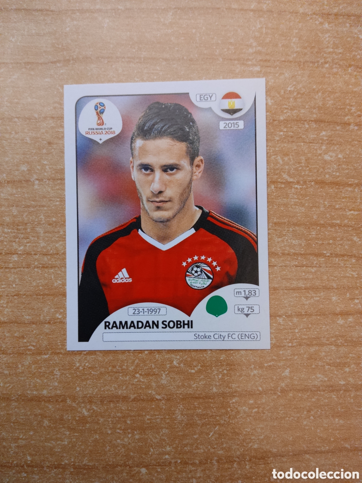 Cromos de f&uacute;tbol: 88 RAMADAN SOBHI EGIPTO MUNDIAL 2018 RUSSIA