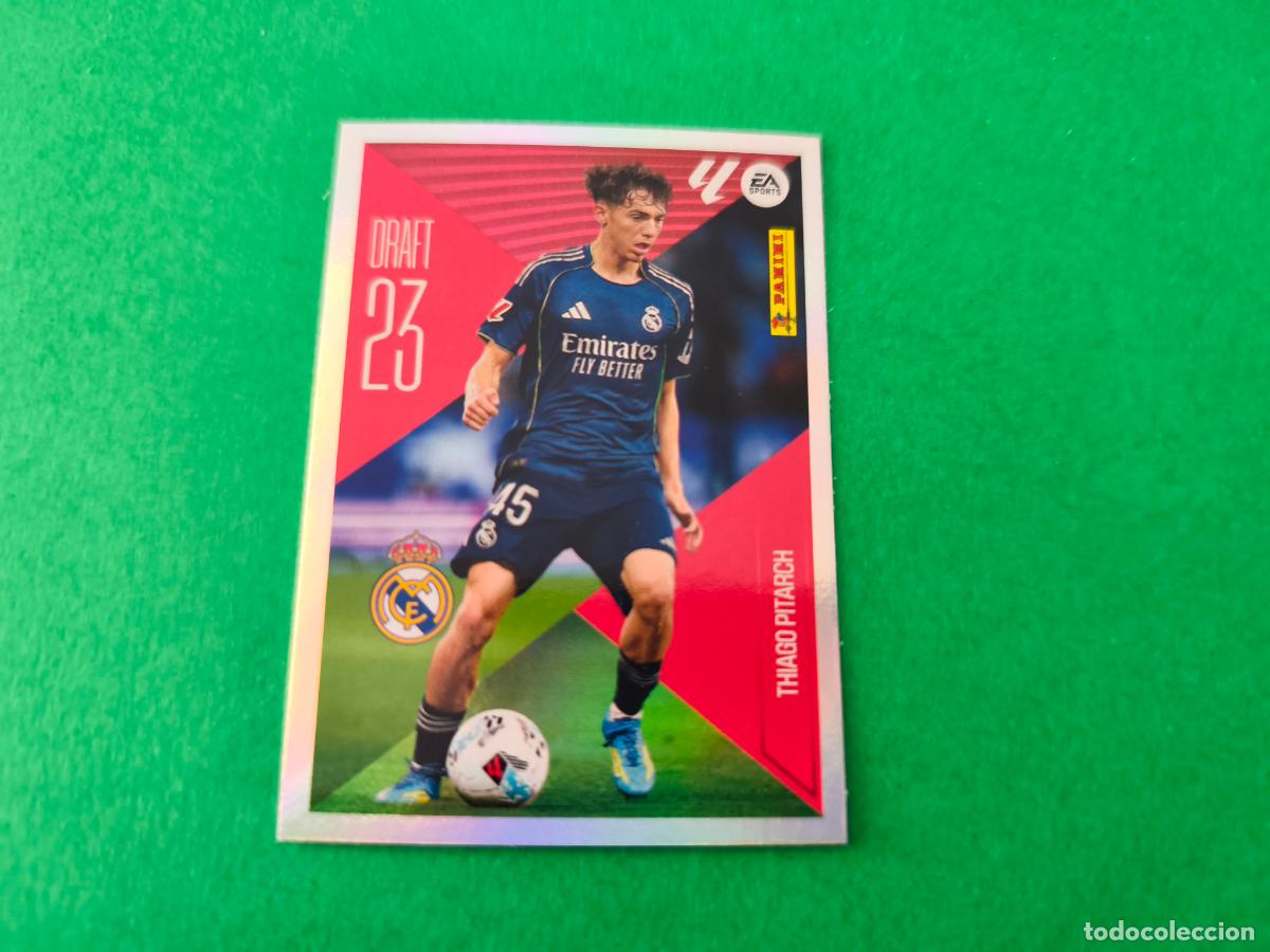 Cromos de f&uacute;tbol: CROMO FUTBOL THIAGO PITARCH REAL MADRID C.F. SIN PEGAR N&ordm; 22 DRAFT 23 LIGA ESTE 2026-2027/26-27
