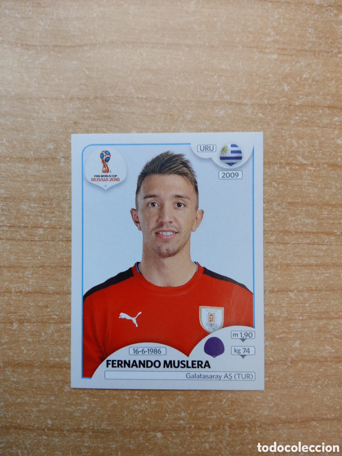 Cromos de f&uacute;tbol: 94 FERNANDO MUSLERA URUGUAY MUNDIAL 2018 RUSSIA