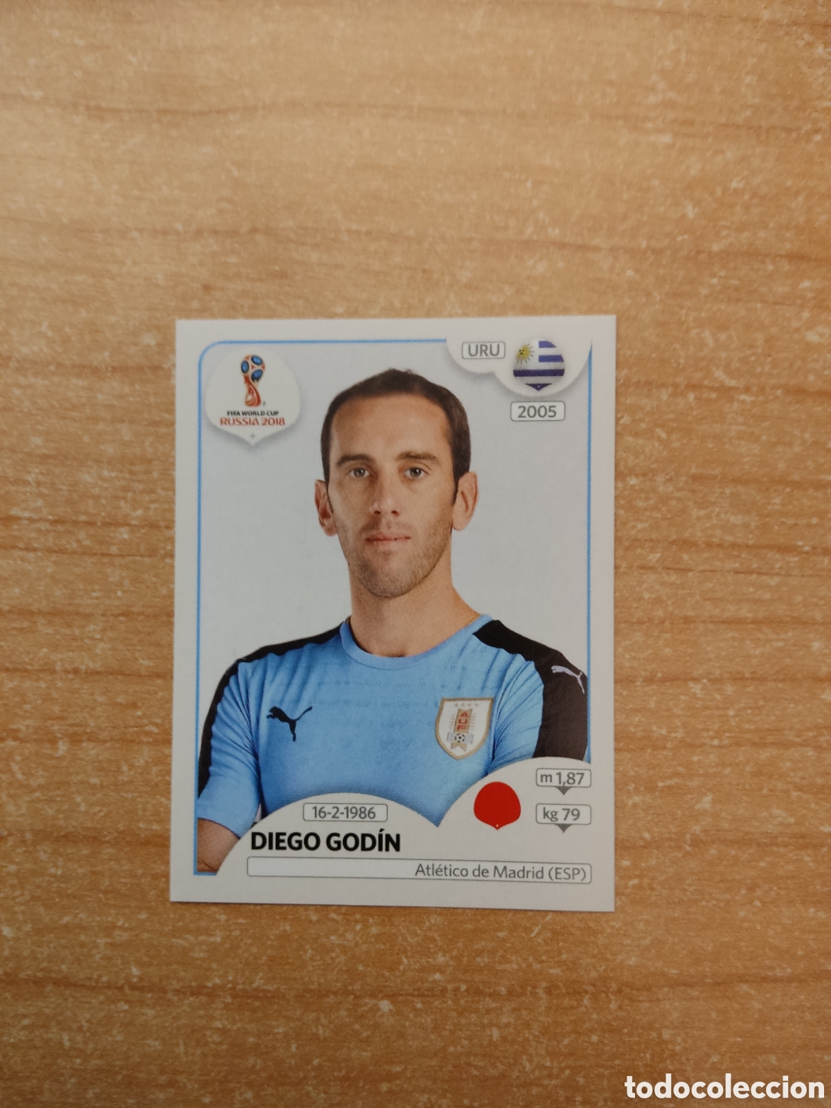 Cromos de f&uacute;tbol: 96 DIEGO GODIN URUGUAY MUNDIAL 2018 RUSSIA