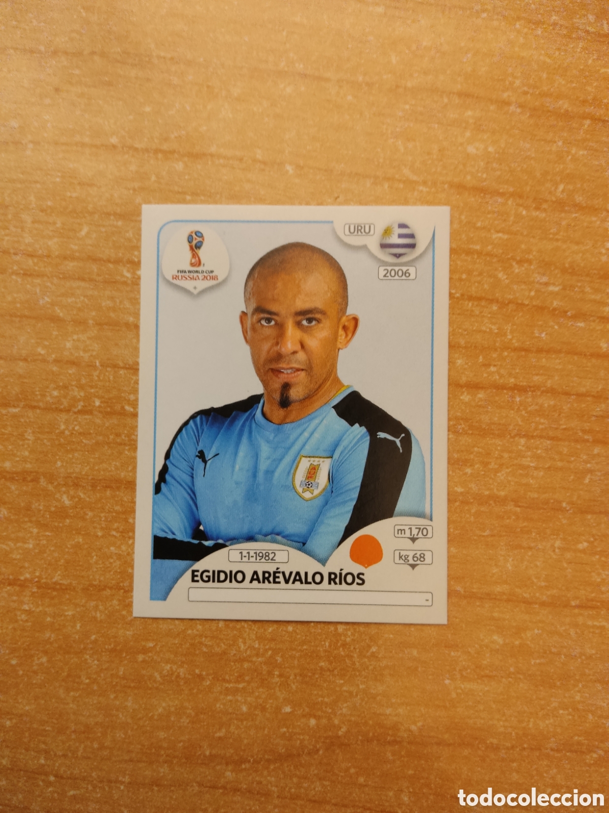 Cromos de f&uacute;tbol: 102 EGIDIO AREVALO RIOS URUGUAY MUNDIAL 2018 RUSSIA