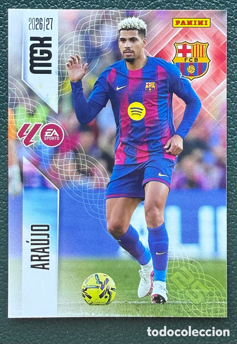 Figurine di Calcio: 80 ARAUJO FC BARCELONA FICHAS ALBUM MEGACRACKS 2026 2027 MGK 26 27