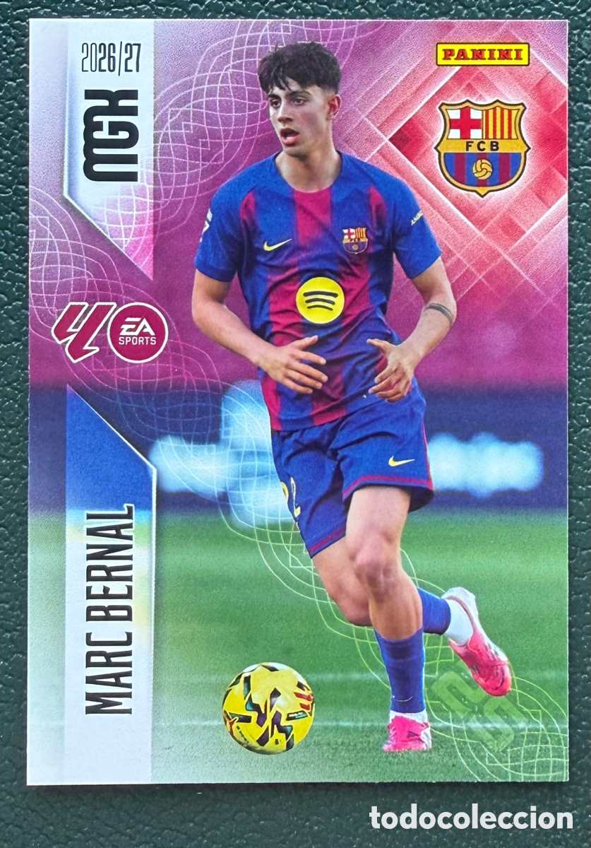 Figurine di Calcio: 83 MARC BERNAL FC BARCELONA FICHAS ALBUM MEGACRACKS 2026 2027 MGK 26 27