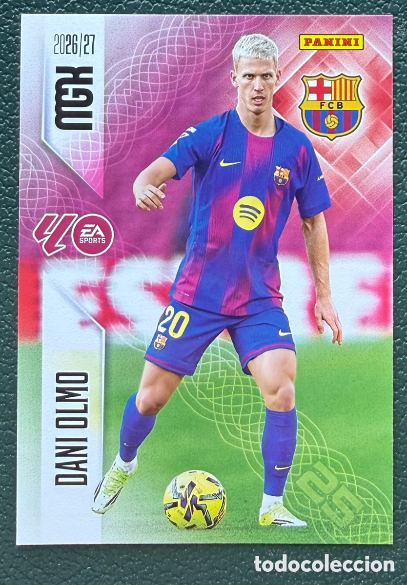 Cromos de Futebol: 87 DANI OLMO FC BARCELONA FICHAS ALBUM MEGACRACKS 2026 2027 MGK 26 27