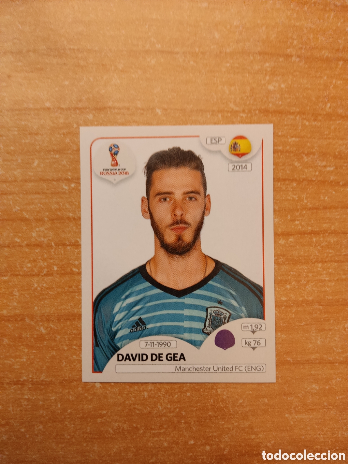 Cromos de f&uacute;tbol: 134 DAVID DE GEA ESPA&Ntilde;A MUNDIAL 2018 RUSSIA