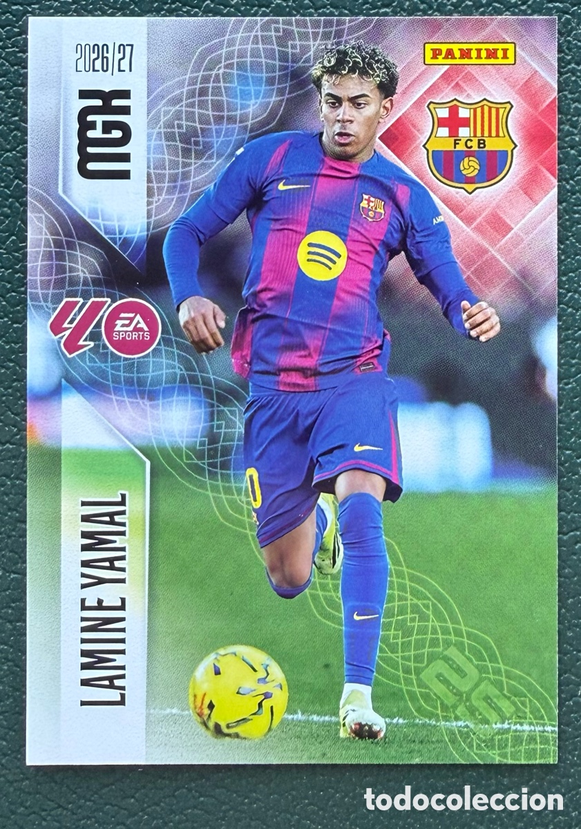 Cromos de Futebol: 89 LAMINE YAMAL FC BARCELONA FICHAS ALBUM MEGACRACKS 2026 2027 MGK 26 27