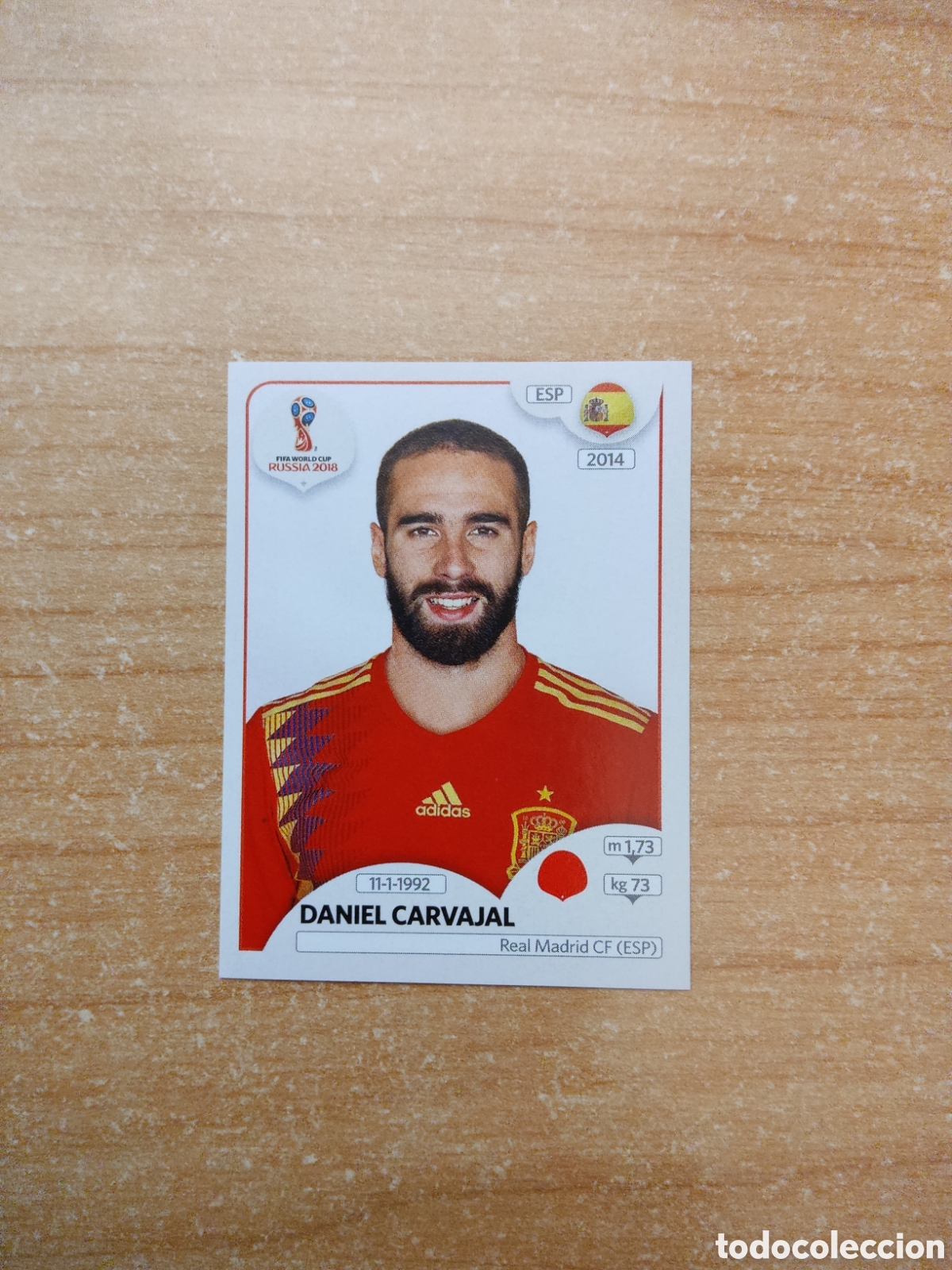 Cromos de f&uacute;tbol: 140 DANIEL CARVAJAL ESPA&Ntilde;A MUNDIAL 2018 RUSSIA