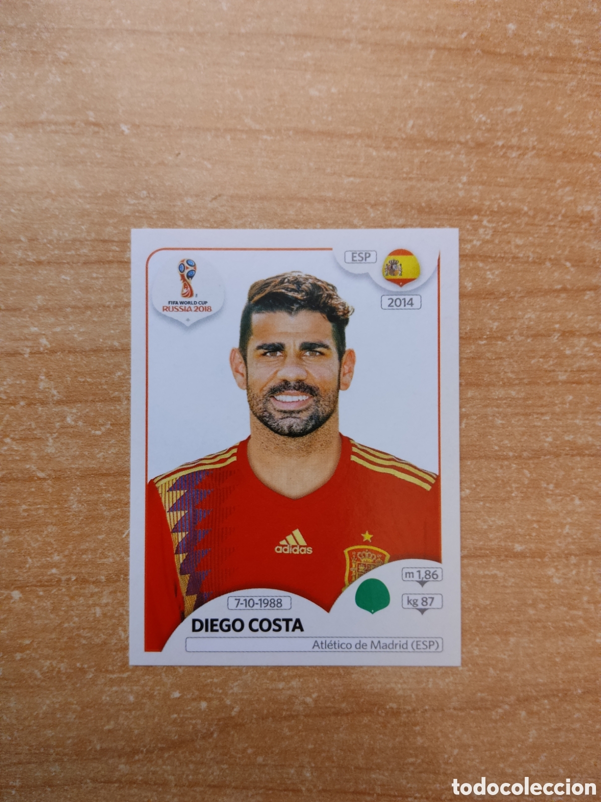 Cromos de f&uacute;tbol: 151 DIEGO COSTA ESPA&Ntilde;A MUNDIAL 2018 RUSSIA