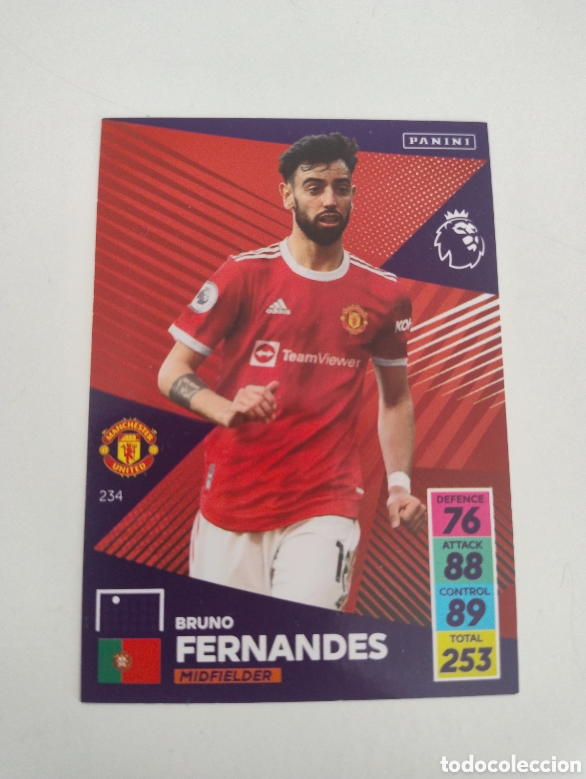 Cromos de f&uacute;tbol: 234 - Bruno Fernandes - Manchester United - Adrenalyn XL Premier League 2021 - 2022
