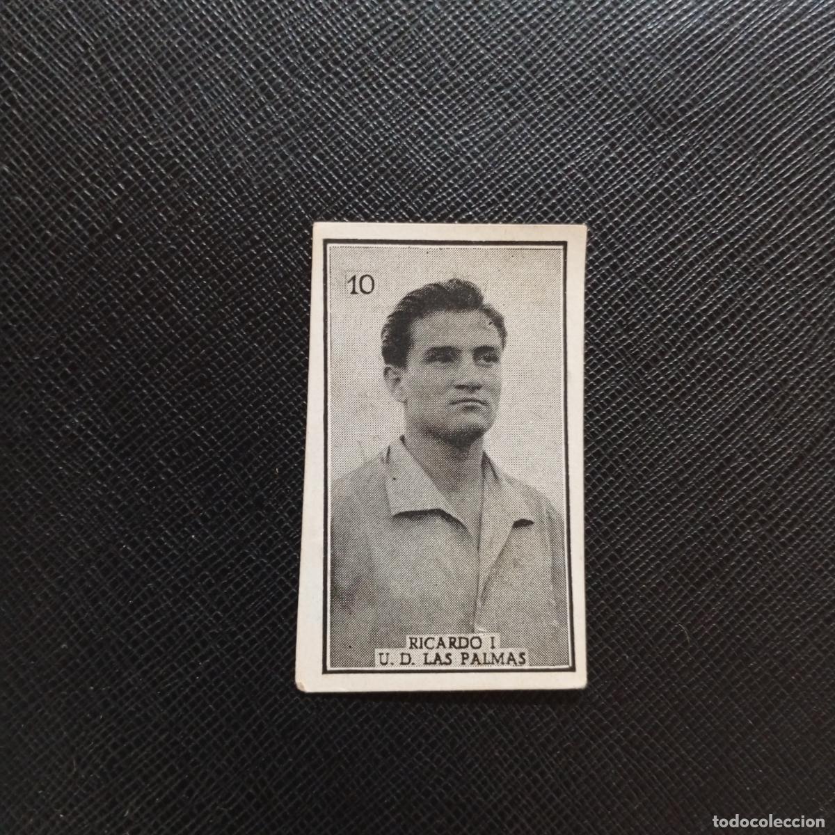 Cromos de f&uacute;tbol: 10 RICARDO LAS PALMAS GRAFICAS BRASIL 1956 1957 FUTBOL LIGA 56 57 - DESPEGADO - A130 PG208