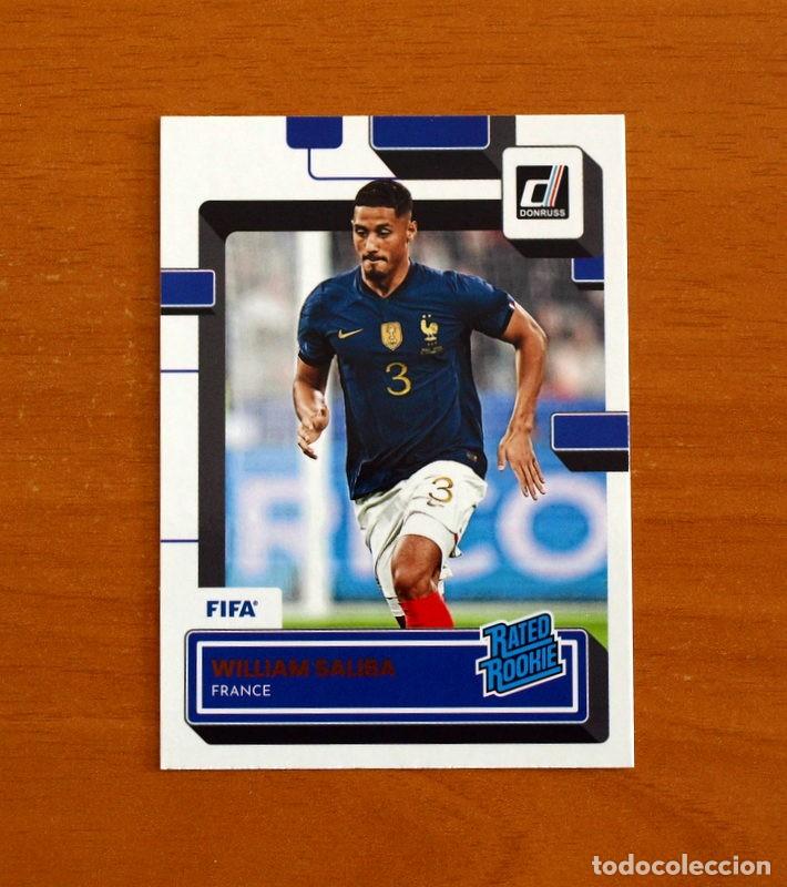 Cromos de f&uacute;tbol: Francia -N&ordm; 182 William Saliba -Rated Rookie- D-DONRUSS SOCCER -FIFA-Panini 2022-2023-22-23