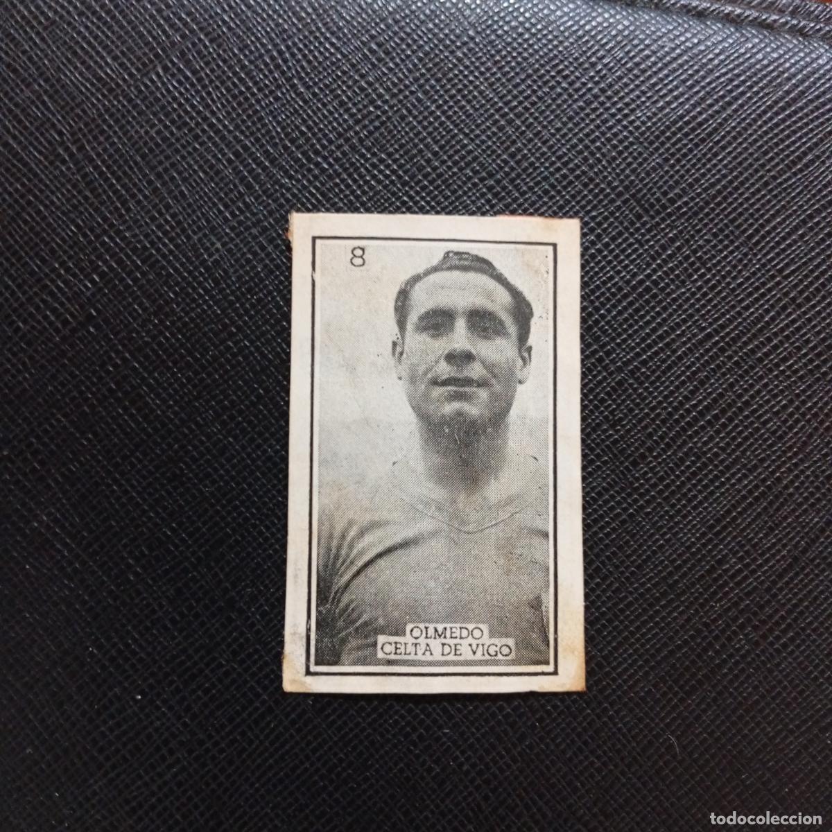 Cromos de f&uacute;tbol: 8 OLMEDO CELTA GRAFICAS BRASIL 1956 1957 FUTBOL LIGA 56 57 - DESPEGADO - A130 PG343