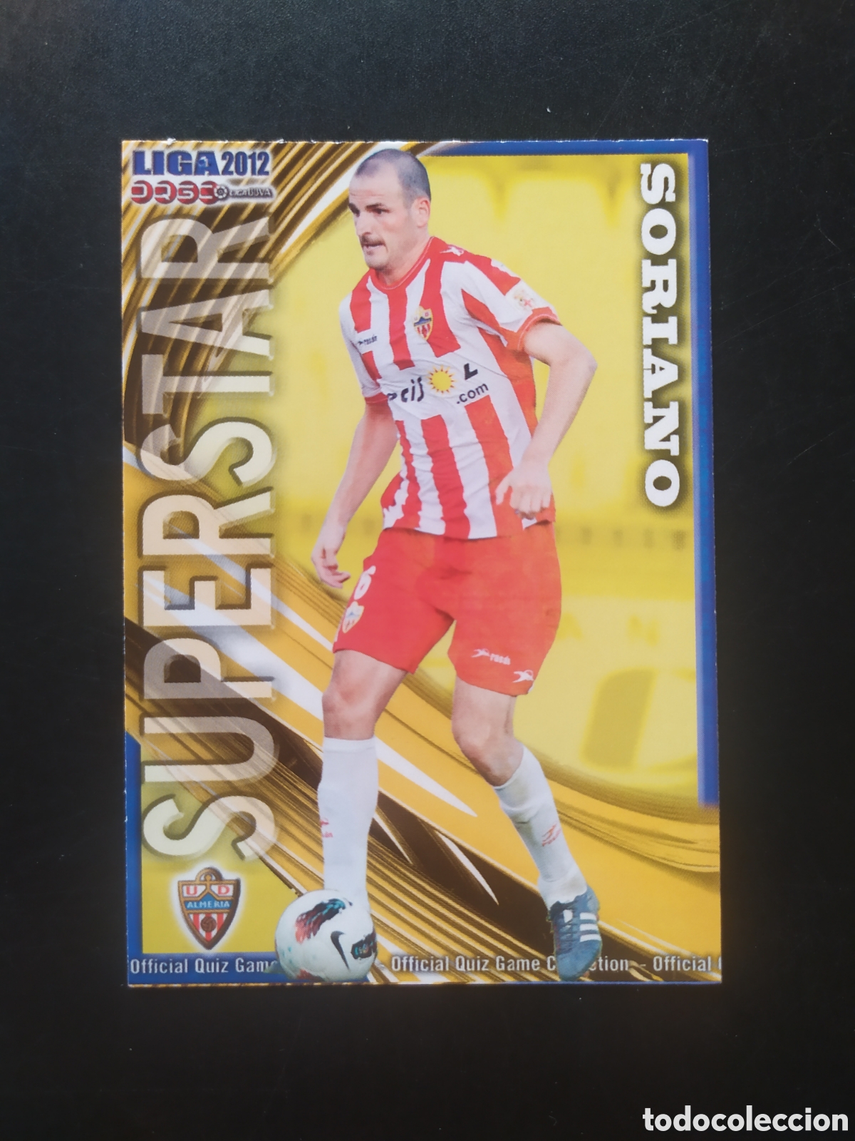 Cromos de f&uacute;tbol: Mundicromo fichas Liga 2011 2012 11 12 Soriano superstar mate n&deg; 773 Almer&iacute;a