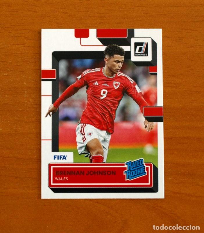Cromos de f&uacute;tbol: Gales-Wales -N&ordm; 192 Brennan Johnson -Rated Rookie- D-DONRUSS SOCCER -FIFA-Panini 2022-2023-22-23