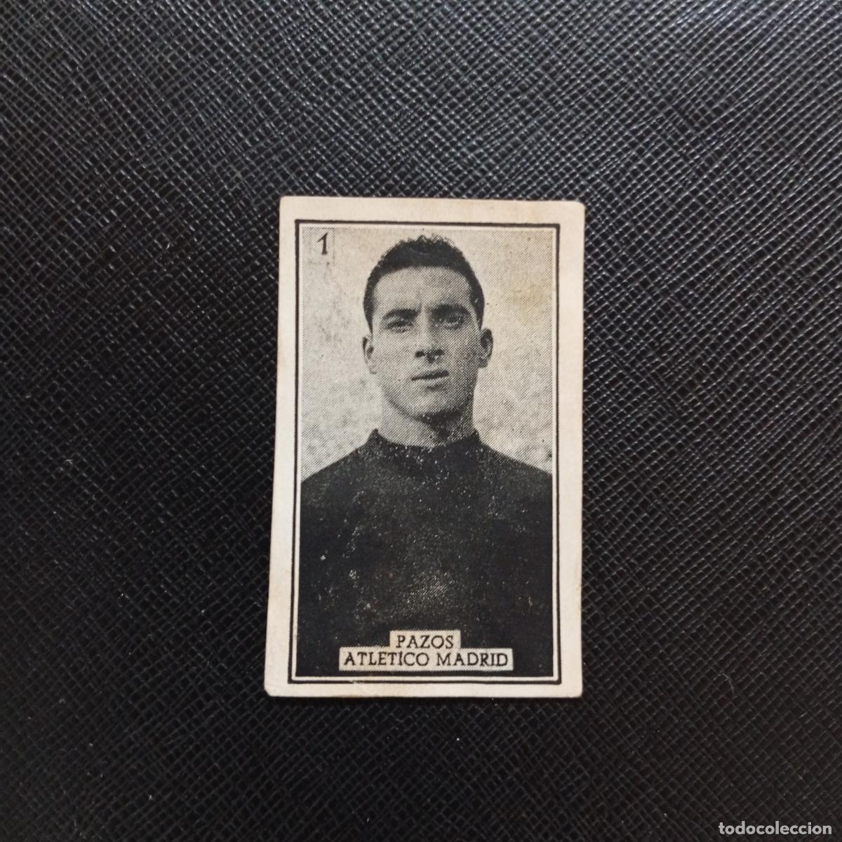 Cromos de f&uacute;tbol: 1 PAZOS AT MADRID GRAFICAS BRASIL 1956 1957 FUTBOL LIGA 56 57 - DESPEGADO - A130 PG388