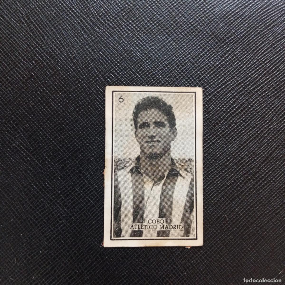Cromos de f&uacute;tbol: 6 COBO AT MADRID GRAFICAS BRASIL 1956 1957 FUTBOL LIGA 56 57 - DESPEGADO - A130 PG406