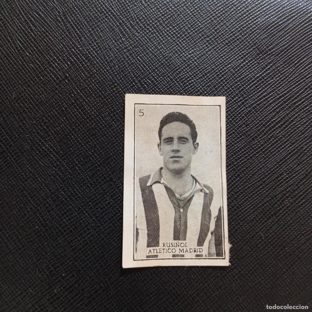Cromos de f&uacute;tbol: 5 RUSI&Ntilde;OL AT MADRID GRAFICAS BRASIL 1956 1957 FUTBOL LIGA 56 57 - DESPEGADO - A130 PG442