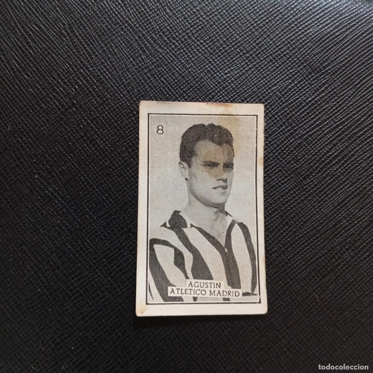Cromos de f&uacute;tbol: 8 AGUSTIN AT MADRID GRAFICAS BRASIL 1956 1957 FUTBOL LIGA 56 57 - DESPEGADO - A131 PG1