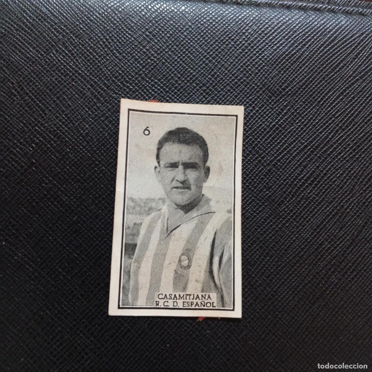 Cromos de f&uacute;tbol: 6 CASAMITJANA ESPA&Ntilde;OL GRAFICAS BRASIL 1956 1957 FUTBOL LIGA 56 57 - DESPEGADO - A131 PG10