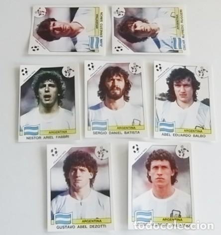 Cromos de f&uacute;tbol: LOTE DE CROMOS ITALIA 90 ARGENTINA 119 120 121 124 130 131 132 MUNDIAL F&Uacute;TBOL 1990 VALDANO BATISTA