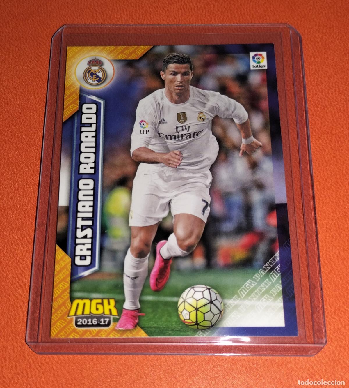 Cromos de f&uacute;tbol: 344 CRISTIANO RONALDO CARD REAL MADRID MGK MEGACRACKS LIGA FUTBOL BBVA 2016 2017 16 17 PANINI