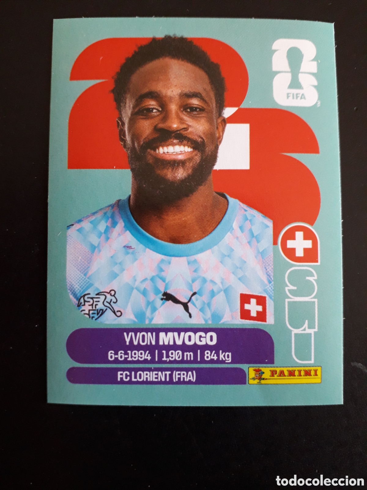 Cromos de f&uacute;tbol: MVOGO SUIZA SUI 3 MUNDIAL F&Uacute;TBOL 2026 FIFA WORLD CUP PANINI SIN PEGAR PEDIDO M&Iacute;NIMO 3&euro;
