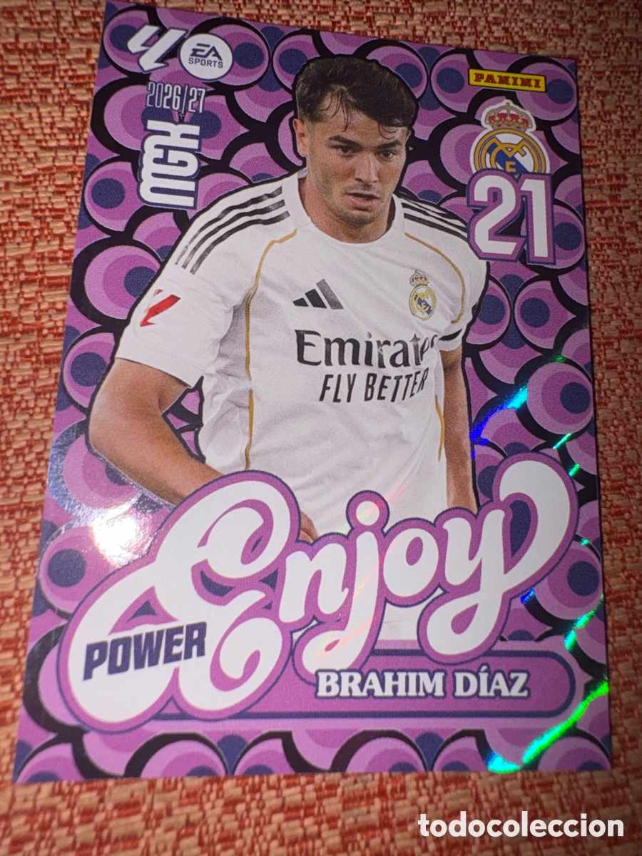 Cromos de f&uacute;tbol: Brahim D&iacute;az enjoy megacrack 2026-2027 26-27